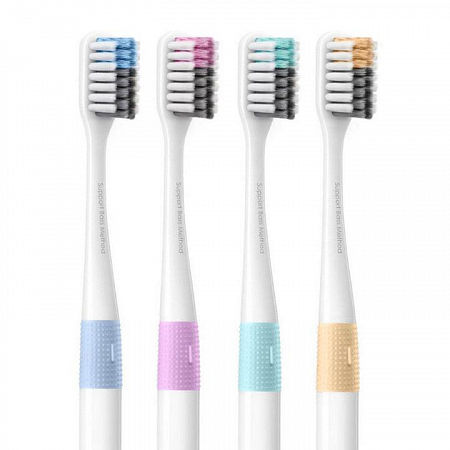 Набор зубных щеток Xiaomi (комплект 4 шт + кейс)
